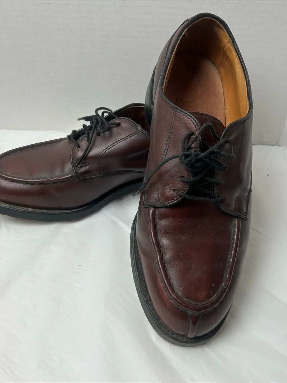 Allen Edmonds Bradley Split Toe Brown Leather Oxford Dress Shoes Men 7 EEE